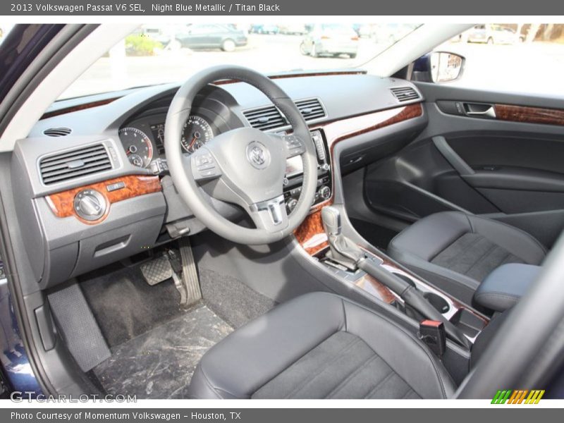 Night Blue Metallic / Titan Black 2013 Volkswagen Passat V6 SEL