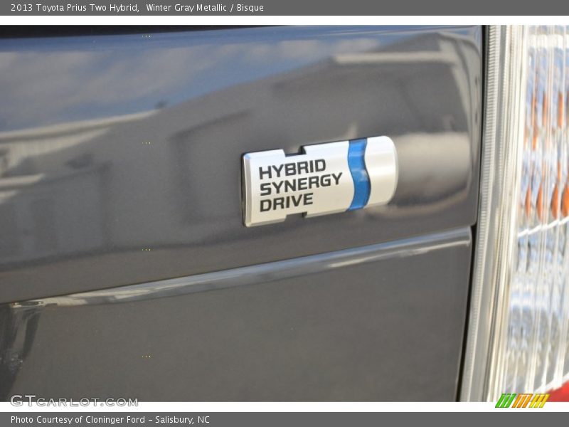 Winter Gray Metallic / Bisque 2013 Toyota Prius Two Hybrid