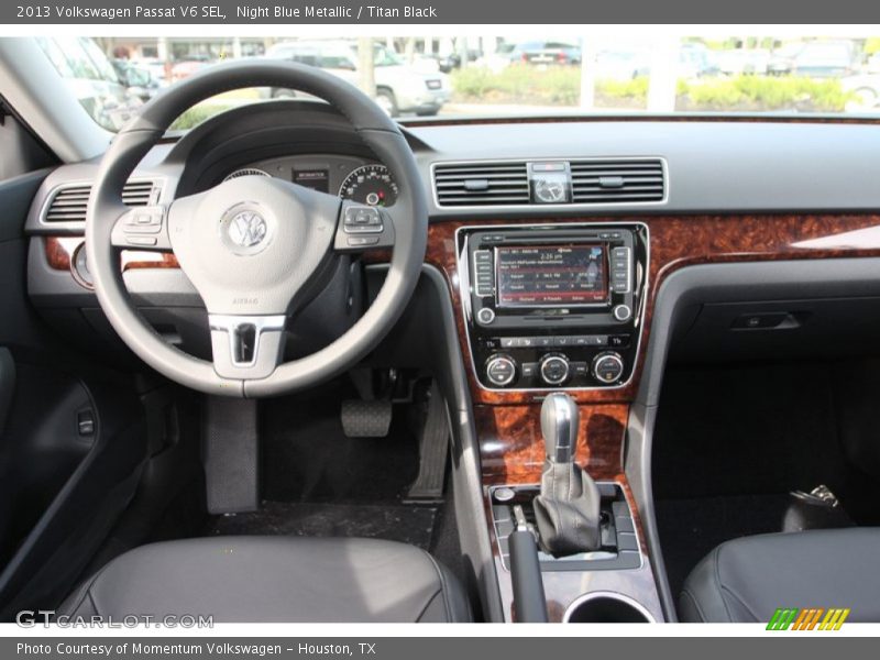 Night Blue Metallic / Titan Black 2013 Volkswagen Passat V6 SEL