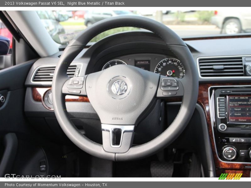 Night Blue Metallic / Titan Black 2013 Volkswagen Passat V6 SEL