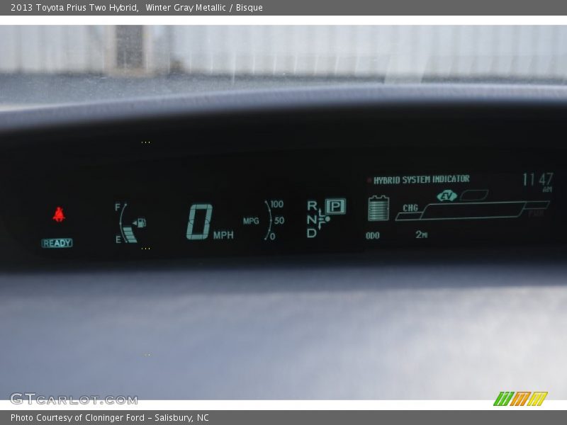 Winter Gray Metallic / Bisque 2013 Toyota Prius Two Hybrid