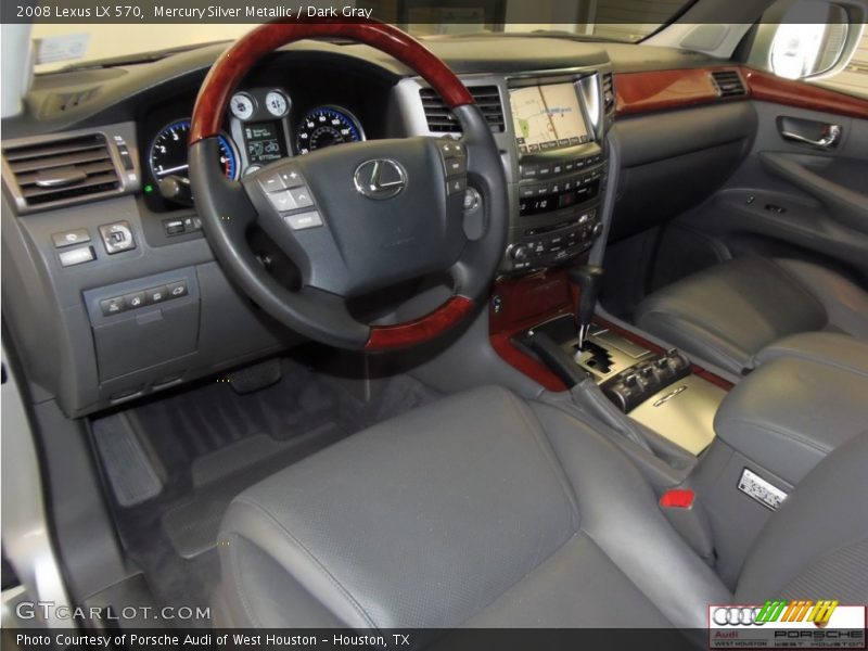 Mercury Silver Metallic / Dark Gray 2008 Lexus LX 570