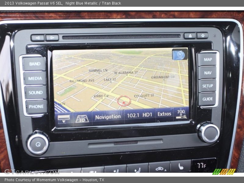 Night Blue Metallic / Titan Black 2013 Volkswagen Passat V6 SEL