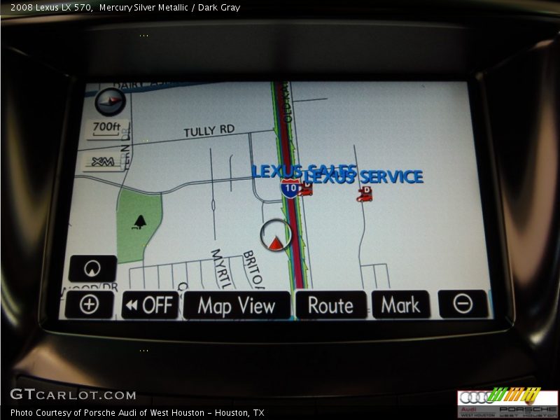 Mercury Silver Metallic / Dark Gray 2008 Lexus LX 570