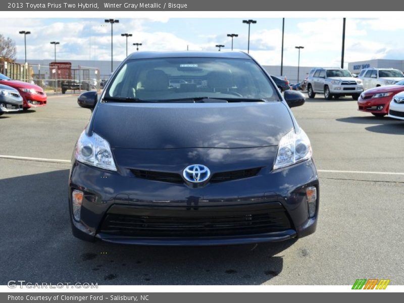 Winter Gray Metallic / Bisque 2013 Toyota Prius Two Hybrid