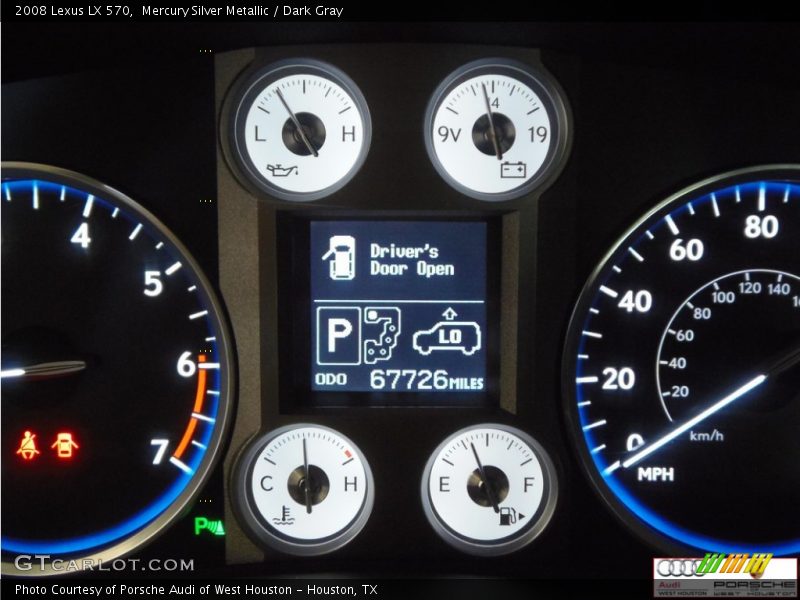 Mercury Silver Metallic / Dark Gray 2008 Lexus LX 570