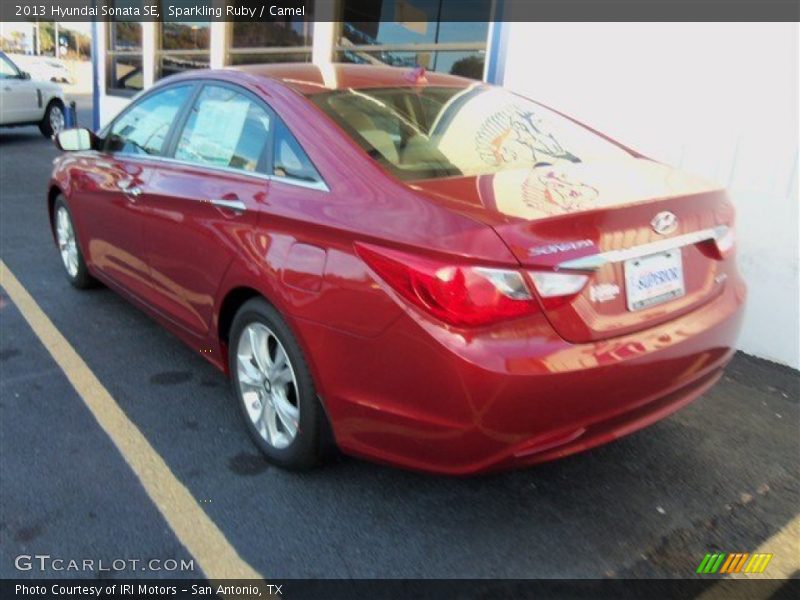 Sparkling Ruby / Camel 2013 Hyundai Sonata SE