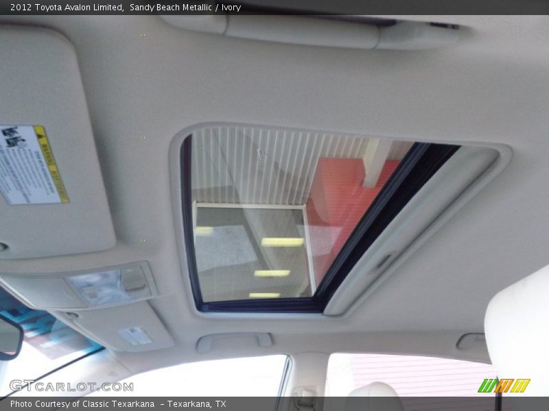 Sandy Beach Metallic / Ivory 2012 Toyota Avalon Limited