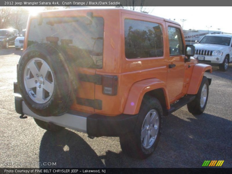 Crush Orange / Black/Dark Saddle 2012 Jeep Wrangler Sahara 4x4