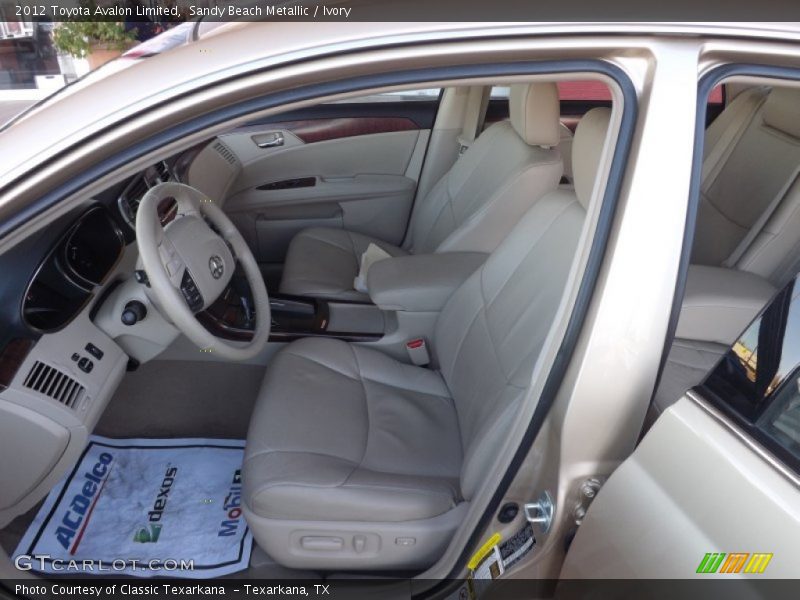 Sandy Beach Metallic / Ivory 2012 Toyota Avalon Limited