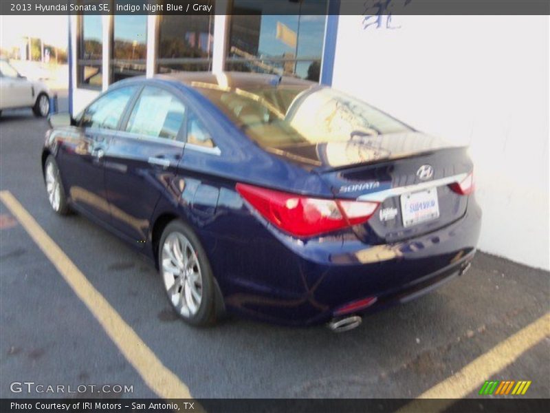 Indigo Night Blue / Gray 2013 Hyundai Sonata SE