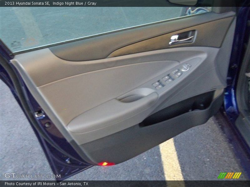 Indigo Night Blue / Gray 2013 Hyundai Sonata SE