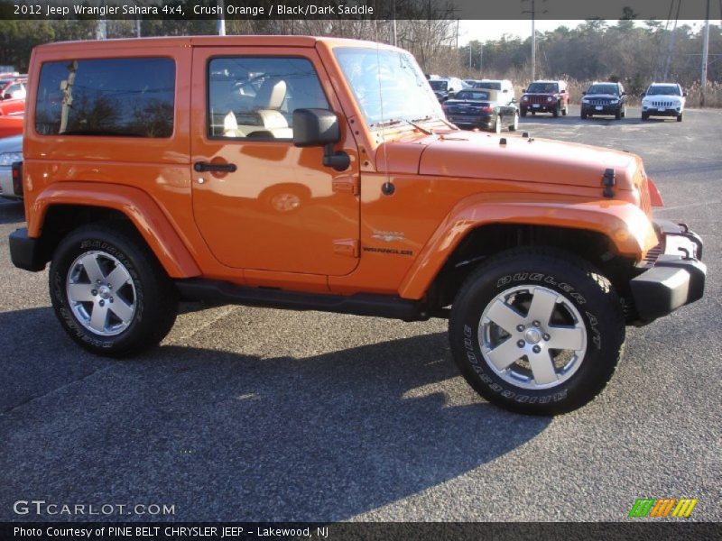 Crush Orange / Black/Dark Saddle 2012 Jeep Wrangler Sahara 4x4