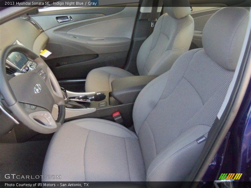 Indigo Night Blue / Gray 2013 Hyundai Sonata SE