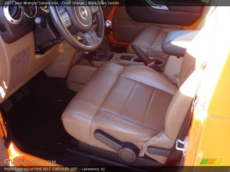 Crush Orange / Black/Dark Saddle 2012 Jeep Wrangler Sahara 4x4