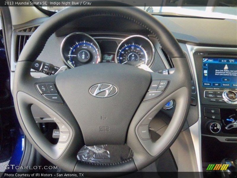 Indigo Night Blue / Gray 2013 Hyundai Sonata SE
