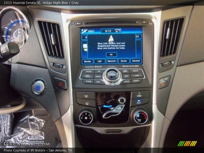 Indigo Night Blue / Gray 2013 Hyundai Sonata SE