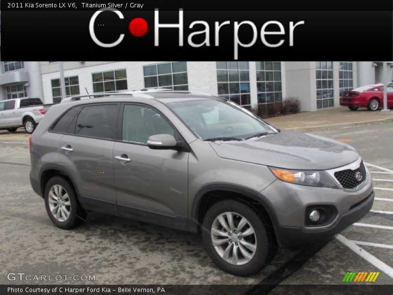 Titanium Silver / Gray 2011 Kia Sorento LX V6