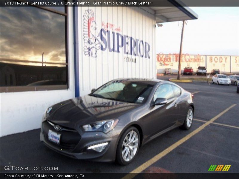 Gran Premio Gray / Black Leather 2013 Hyundai Genesis Coupe 3.8 Grand Touring