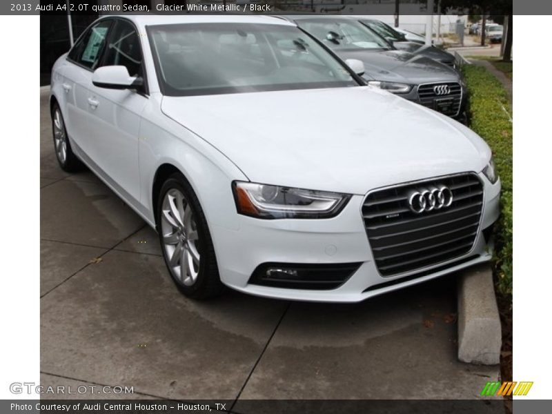 Glacier White Metallic / Black 2013 Audi A4 2.0T quattro Sedan