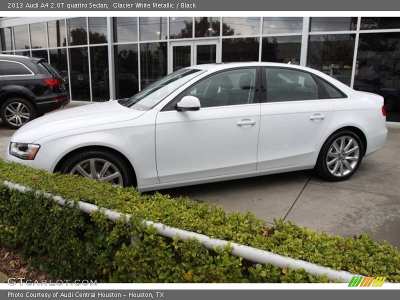 Glacier White Metallic / Black 2013 Audi A4 2.0T quattro Sedan