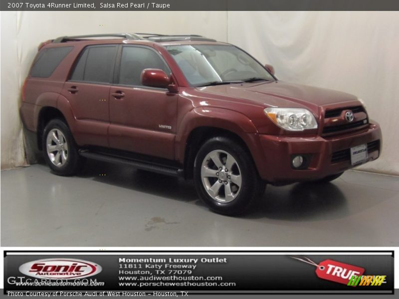 Salsa Red Pearl / Taupe 2007 Toyota 4Runner Limited