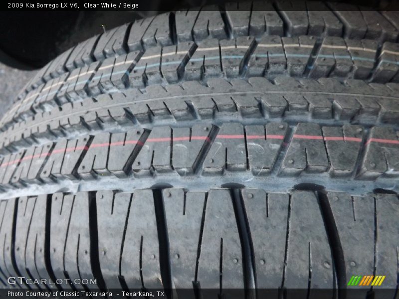 Clear White / Beige 2009 Kia Borrego LX V6