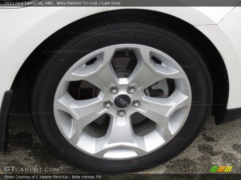 White Platinum Tri-Coat / Light Stone 2011 Ford Taurus SEL AWD