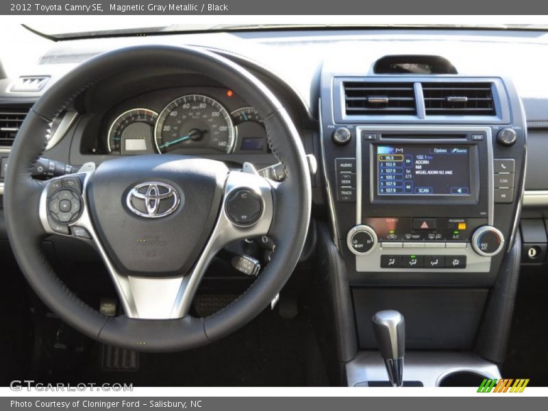Magnetic Gray Metallic / Black 2012 Toyota Camry SE