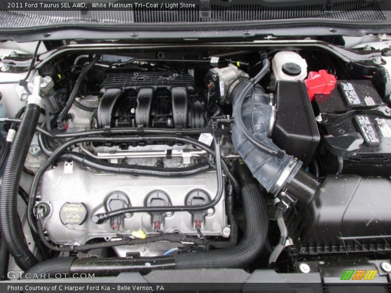White Platinum Tri-Coat / Light Stone 2011 Ford Taurus SEL AWD