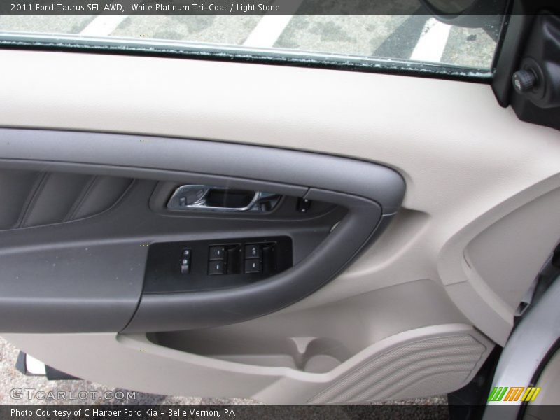 White Platinum Tri-Coat / Light Stone 2011 Ford Taurus SEL AWD