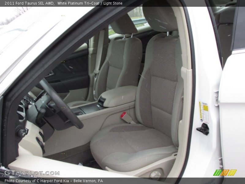 White Platinum Tri-Coat / Light Stone 2011 Ford Taurus SEL AWD