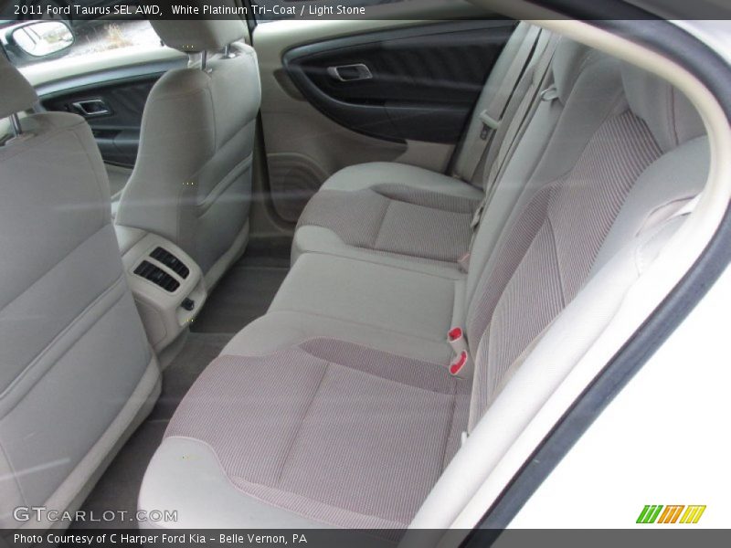 White Platinum Tri-Coat / Light Stone 2011 Ford Taurus SEL AWD