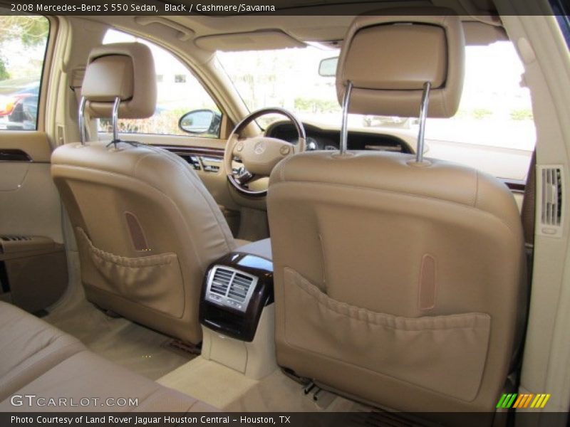 Black / Cashmere/Savanna 2008 Mercedes-Benz S 550 Sedan