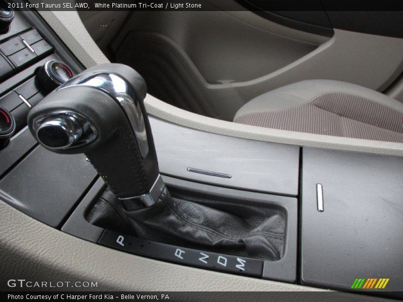 White Platinum Tri-Coat / Light Stone 2011 Ford Taurus SEL AWD