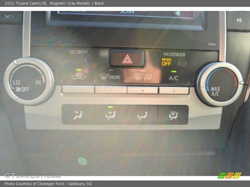 Magnetic Gray Metallic / Black 2012 Toyota Camry SE