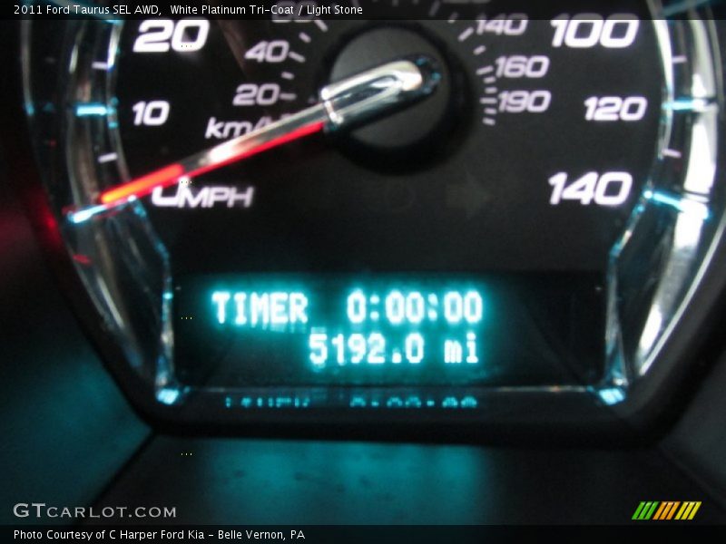 White Platinum Tri-Coat / Light Stone 2011 Ford Taurus SEL AWD