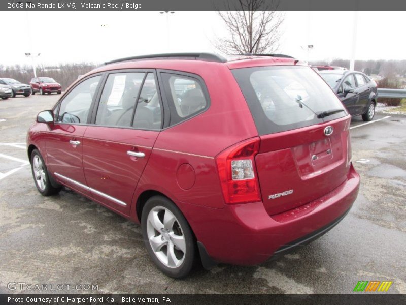Volcanic Red / Beige 2008 Kia Rondo LX V6