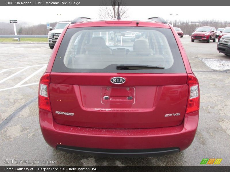 Volcanic Red / Beige 2008 Kia Rondo LX V6