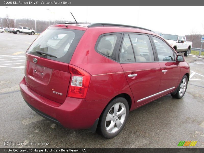 Volcanic Red / Beige 2008 Kia Rondo LX V6
