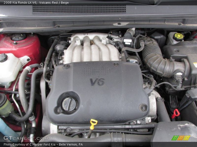 Volcanic Red / Beige 2008 Kia Rondo LX V6