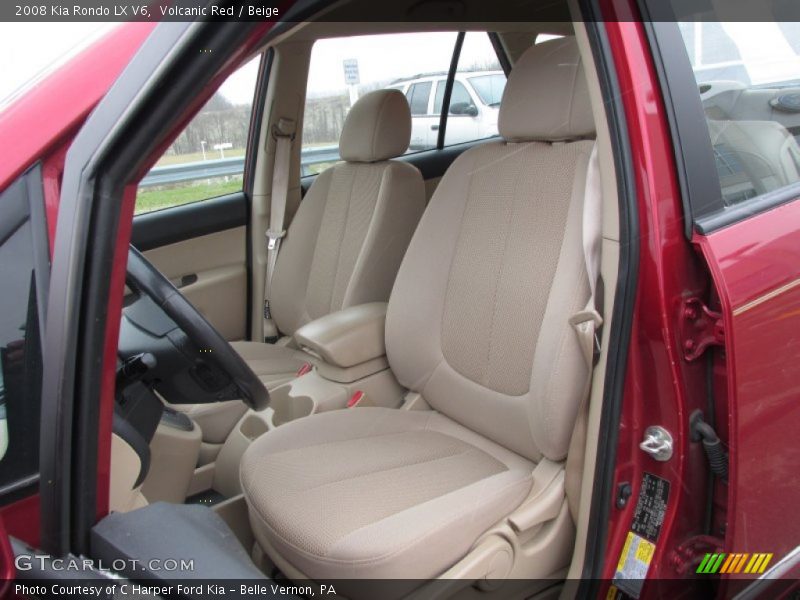 Volcanic Red / Beige 2008 Kia Rondo LX V6