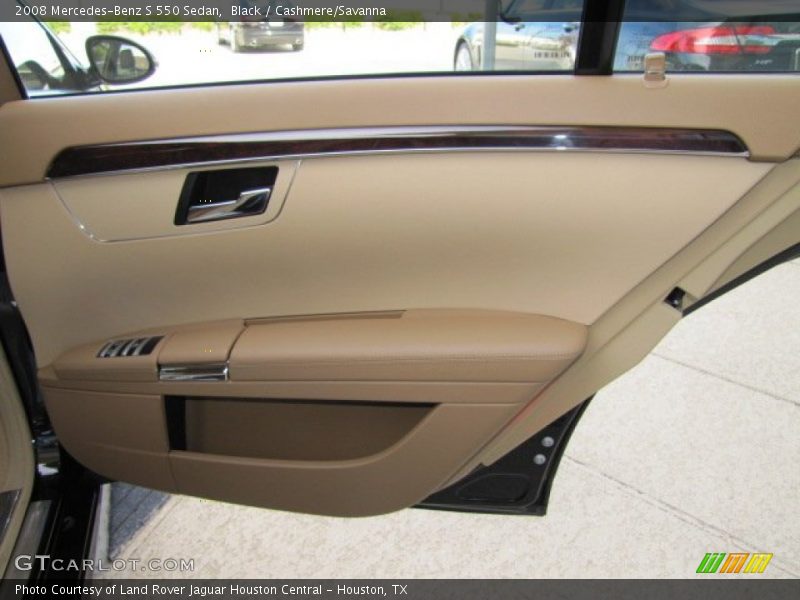 Black / Cashmere/Savanna 2008 Mercedes-Benz S 550 Sedan