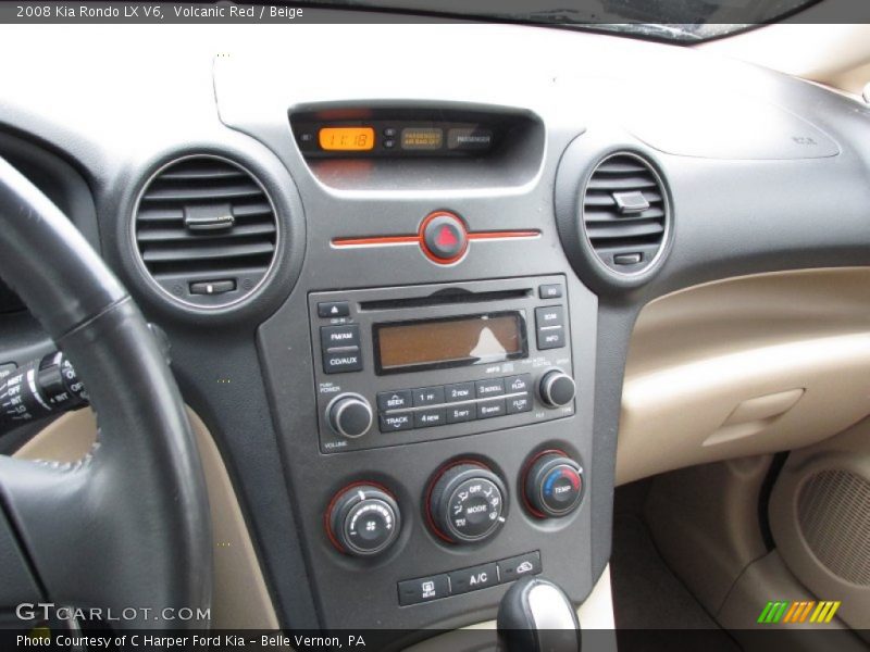 Volcanic Red / Beige 2008 Kia Rondo LX V6