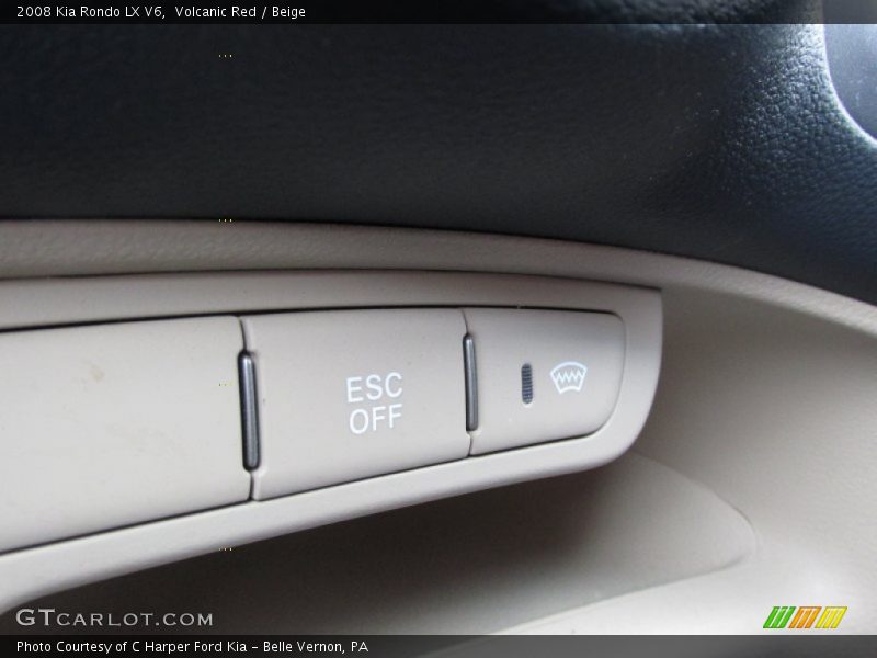 Volcanic Red / Beige 2008 Kia Rondo LX V6