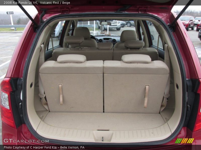 Volcanic Red / Beige 2008 Kia Rondo LX V6