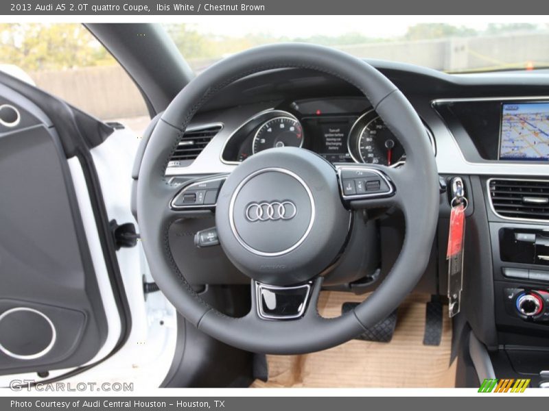 Ibis White / Chestnut Brown 2013 Audi A5 2.0T quattro Coupe