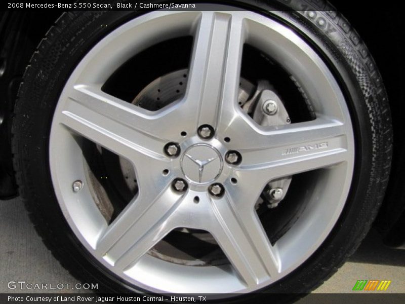 Black / Cashmere/Savanna 2008 Mercedes-Benz S 550 Sedan