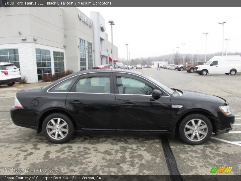 Black Clearcoat / Medium Light Stone 2008 Ford Taurus SEL