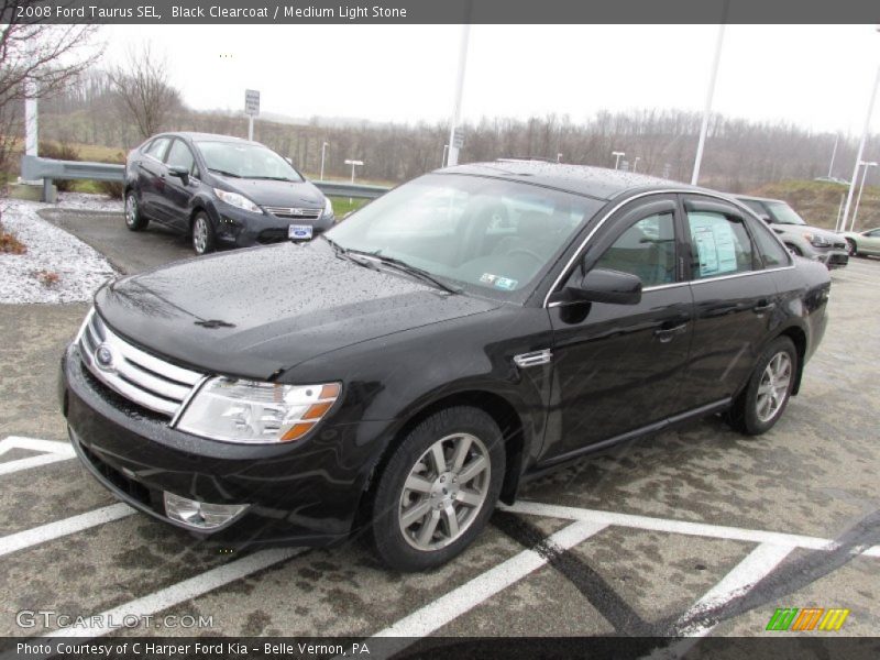 Black Clearcoat / Medium Light Stone 2008 Ford Taurus SEL